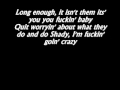 Eminem-Talkin' 2 Myself Lyrics (Explict) Recovery