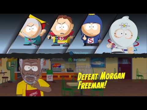 Morgan Freeman Boss Fight - South Park: The Fractured But Whole