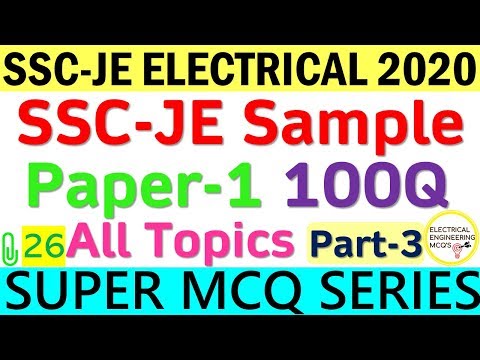 SSC-JE Sample Question Paper | Part-3 | Class 26 |  हिंदी 🔴 Video