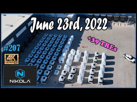 Nikola Semi Factory Construction Site June 23rd, 2022 | Drone Footage of 7:00 AM