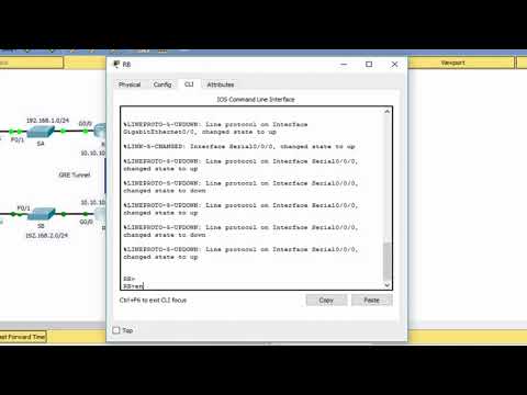 3.4.2.4 Packet Tracer – Configuring GRE | تكوين GRE
