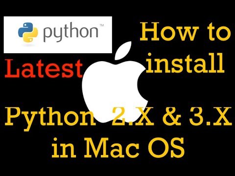 Install Python 2 3any Version In Mac Python Tutorial Python Series Installation