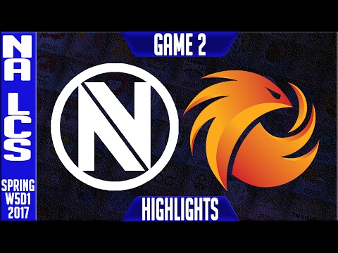 Team Envyus vs Phoenix 1 Highlights Game 2 - NA LCS W5D1 Spring 2017 - NV vs P1 G2
