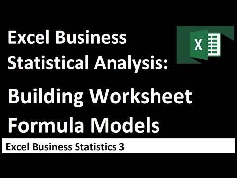 Excel Statistical Analysis 01 Data Statistics