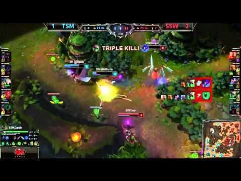 SSW Imp Amazing Twitch Penta Kill - TSM vs SSW - LoL S4 Wolds