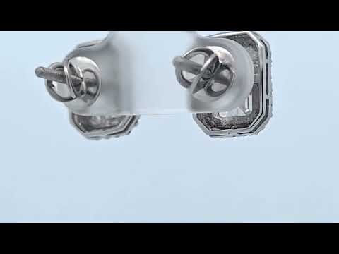 Earrings Platinum - 4.39ct. tw. Diamond (Lab-grown) - Diamond - Exact Matching Pair video