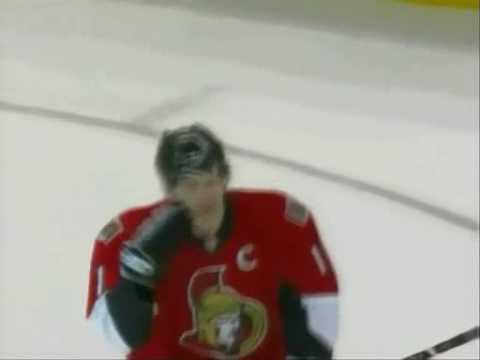 Alfredsson s/o goal vs Devils (04/09/09)