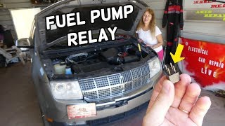 LINCOLN MKX FUEL PUMP RELAY LOCATION REPLACEMENT. LINCOLN NOT STARTING