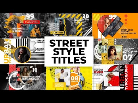 Street Style Titles Final Cut Pro Templates