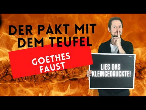 Goethe's Faust: The pact with the devil - that's what it says!