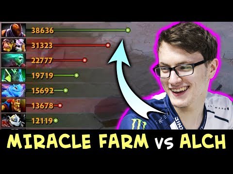 Miracle AM FARM vs Alchemist — can't outfarm M-GOD