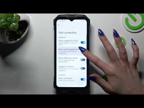 How to Enter Text Correction Option on DOOGEE V MAX?
