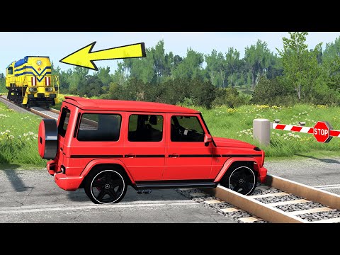 Cars vs Train Tracks - BeamNG Drive 😎 EPIC Video