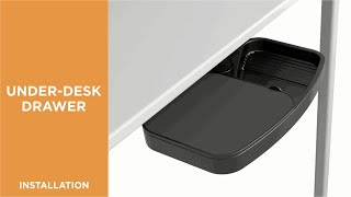 How to Install Under-Desk Swivel Storage Tray with Mouse Platform - DA03-2