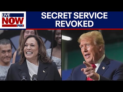 Video | President Trump revokes secret service protection for Kamala Harris | LiveNOW from FOX