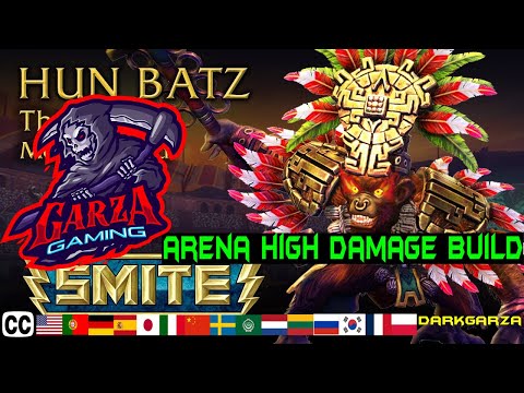 Smite Arena Hun Batz High Damage  | Smite Season Very Good Hun Batz High Damage Build