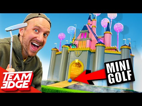 We made the CRAZIEST Mini Golf Course!! | Disney Edition