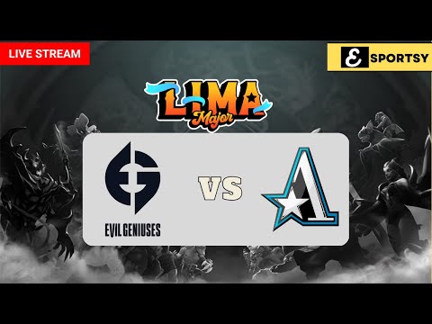 EG VS TEAM Aster  | The Lima Major (GAME 1/2) - Playoffs Day 4 #dota2 #limamajor #lima #evilgeniuses