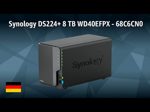 Synology DS224+ 8 TB WD40EFPX DiskStation NAS - 68C6CN0 | REVIEW | German