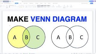 How to Make Venn Diagram In WPS Office