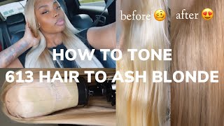 HOW TO GET THE PERFECT ASH BLONDE + install | Curly Me Hair