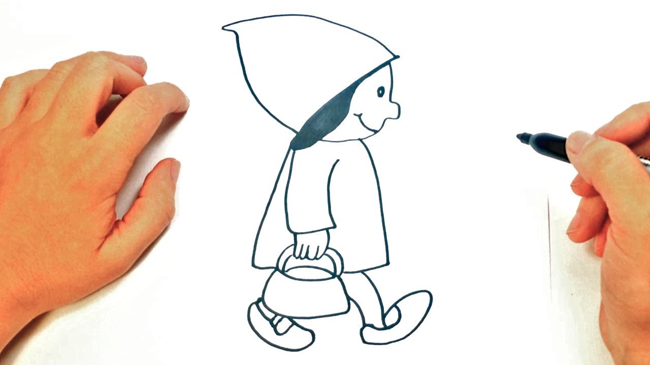 Como dibujar a Caperucita Roja | Dibujos Infantiles