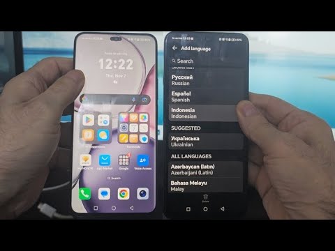 How to change language in honor X9C