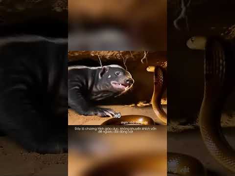 Lưỡng mật ngủ bị rắn hổ mang cắn