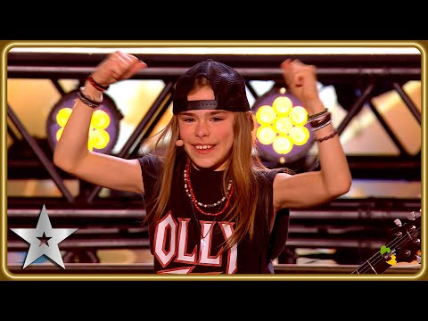 We're LIVING for 11-year-old Olly Pearson's GOLDEN BUZZER rockstar medley! | Semi-Finals | BGT 2025