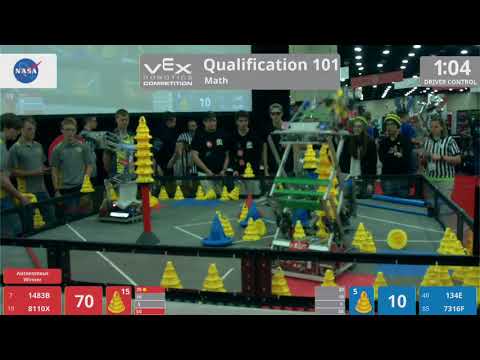 2018 VRC Math Q101 - 1483B 8110X vs 134E 7316F - 144 to 81