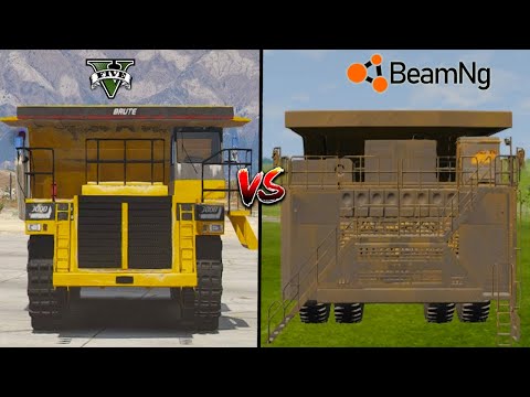 GTA 5 GIANT DUMP TRUCK VS BEAMNG GIANT DUMP TRUCK - WHICH IS BEST?