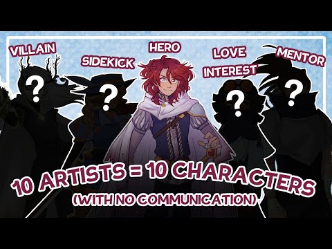 10 Artists Create a Cast of Characters Without Communicating!