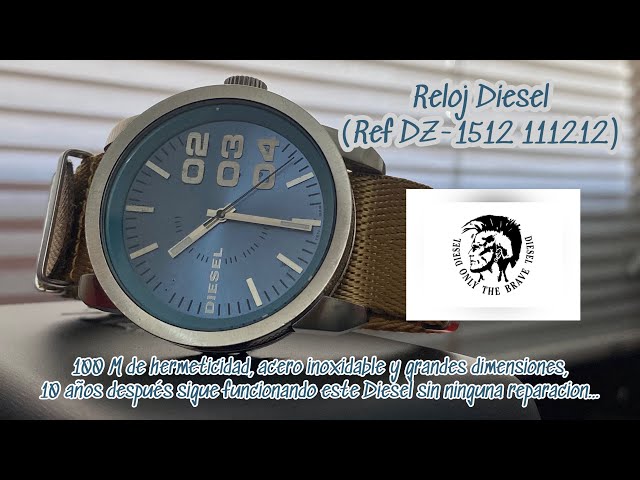 Vídeo relacionado con Diesel Reloj Mega Chief para Hombre, Movimiento cronógrafo con correa de silicona o sintética, 51 mm, Negro y carbón