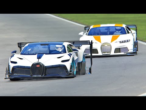 Bugatti Divo GTR vs Bugatti Chiron GTR at Monza
