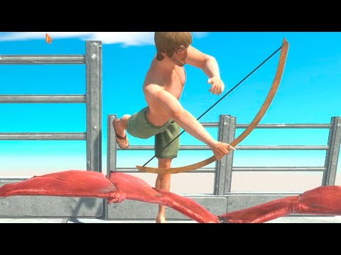 Giant Archie the Archer & Flying Romanus vs RANDOM UNITS - Animal Revolt Battle Simulator