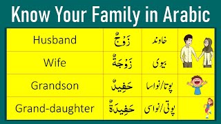 Family in Arabic | Know your Family in Arabic | Arabic Lessons