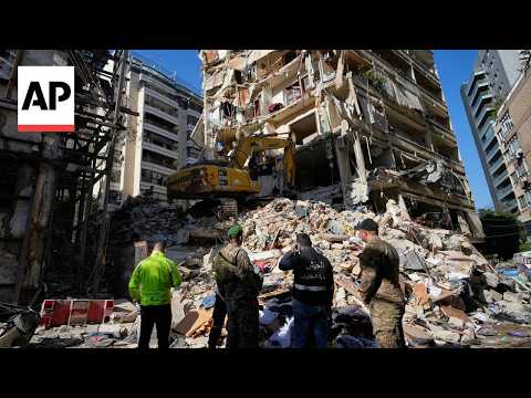 Video Thumbnail: Search continues for those missing after Israeli barrage in Lebanon