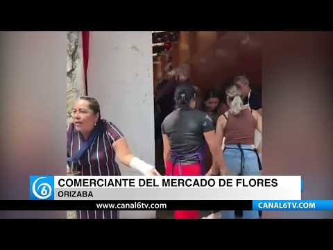 Operativo termina en conflicto entre comerciante embarazada e inspectora en Mercado de Orizaba