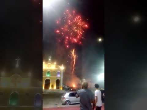 Queima de fogos em Lamarão Bahia -