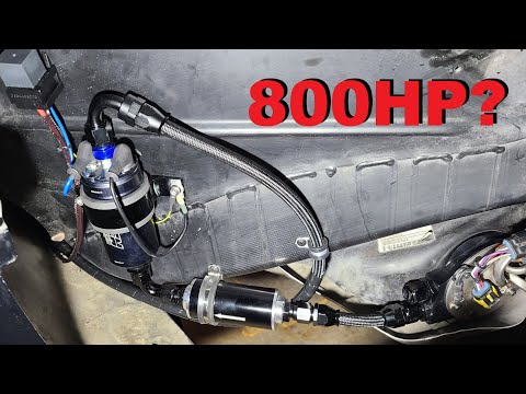 DIY External 044 AEM 400lph Fuel Pump For Boost on a C5 Corvette