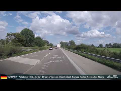 1086 GERMANY - Autobahn 40 Niederdorf Straelen Wankum Wachtendonk Kempen Kerken Neukirchen Moers