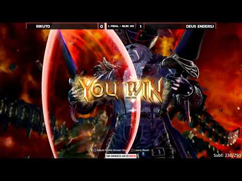 Soul Calibur 6 @ NLBC Online #9 - DEUS EndersJ vs Rikuto [Losers Finals] [4K/60fps]