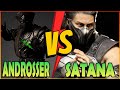 MK1 ANDROSSER NOOBSAIBOT VS SATANA SMOKE MORTAL KOMBAT 1 FT 2X2
