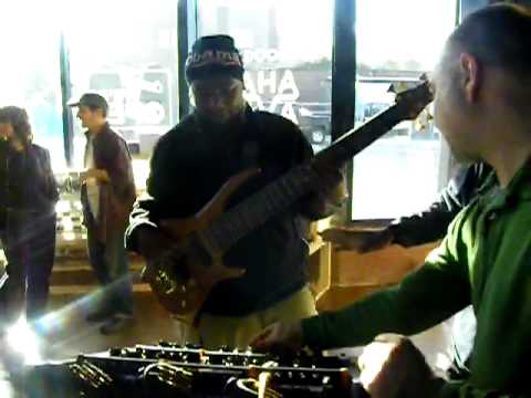 Alvin Cordy of The Lee Boys at Moog Factory