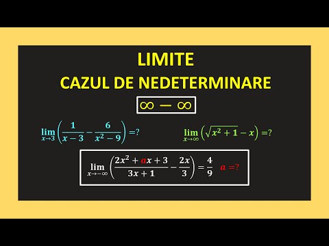 Limite de functii clasa 11 caz nederminare infinit minus infinit cu parametrii caz 0 pe 0 exercitii