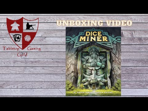 Dice Miner Board Game Unboxing
