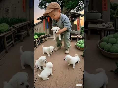 cute_boy_with_so_sweet_little_puppy