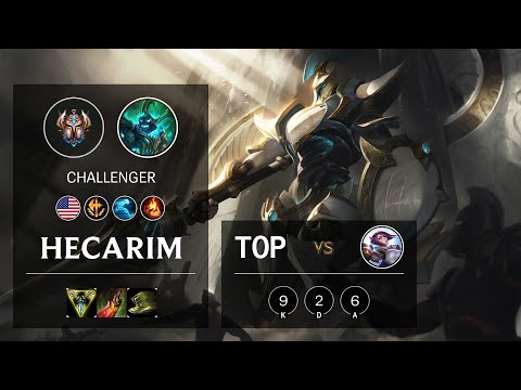 Hecarim Top vs Fiora - NA Challenger Patch 10.14
