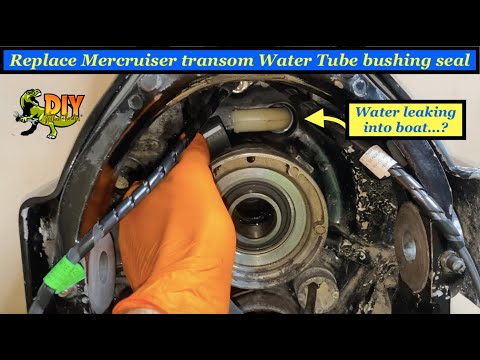 Replace Mercruiser outdrive Transom housing water tube and hose