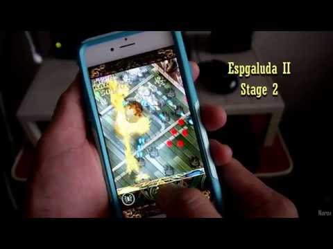 iPhone 6 gaming - Espgaluda II stage 2 gameplay - great shmup